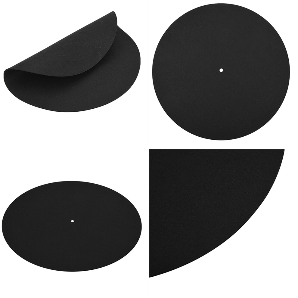 Ultra Thin Anti Static Vinyl Record Turntable Mat, 290Mm Black 3771362820632