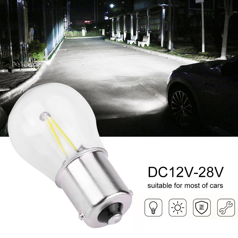 1156 Cob Led Strobe Bulbs For Turn Reverse Brake Lights White 8781362819814