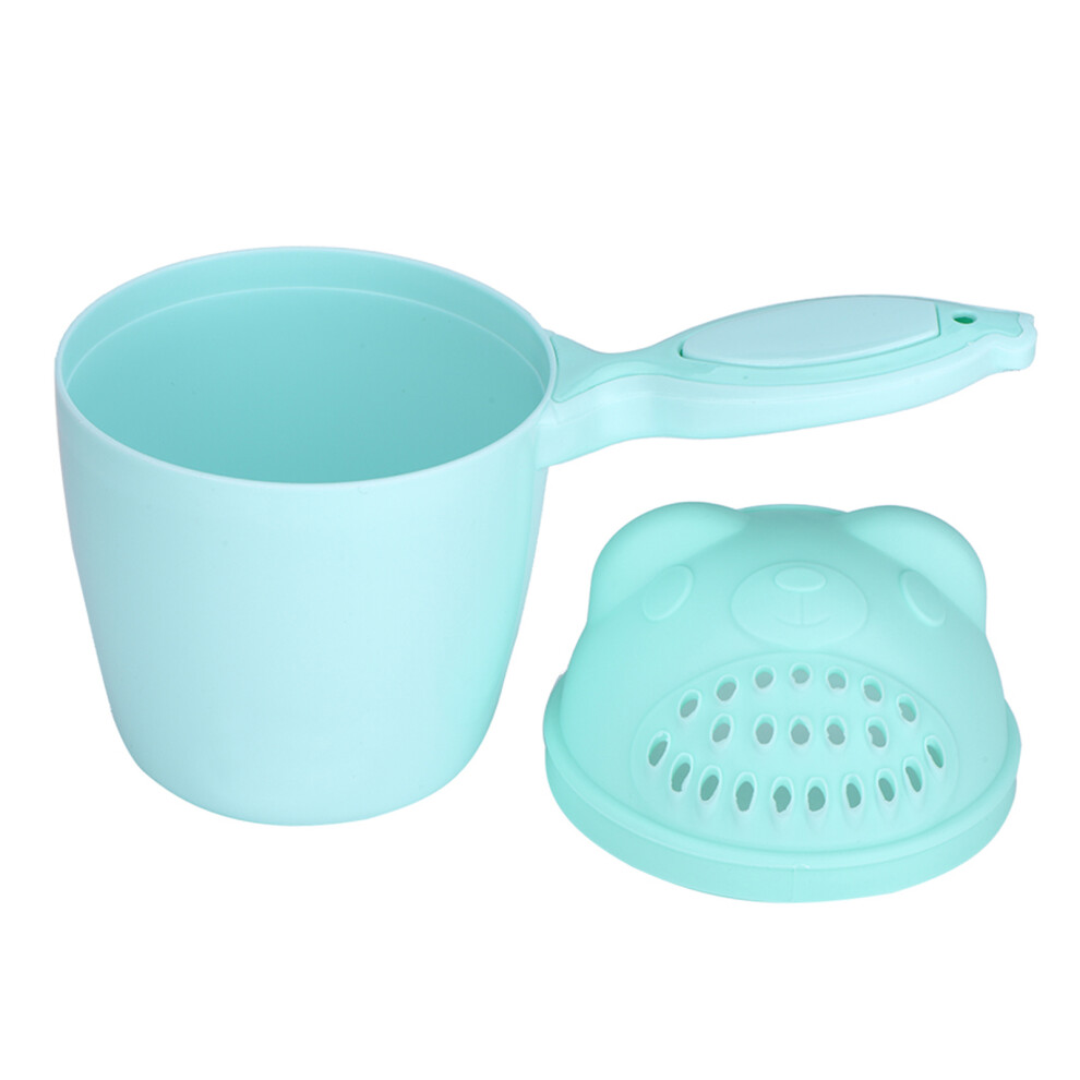 Baby Bath Hair Wash Cup Kid's Shampoo Flusher With Eye Safe Feature Green
