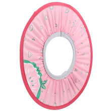 Rosa Baby-Badetuch Badekappe Wasserdichtes Stoff Elastischer Kopfschutz