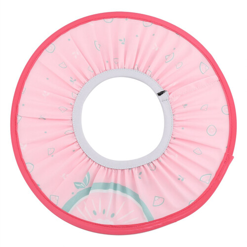 Kids Bathing Cap - Pink Elastic Waterproof Shampoo Hat for Babies 2
