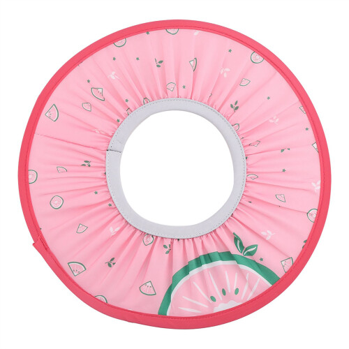 Kids Bathing Cap - Pink Elastic Waterproof Shampoo Hat for Babies 1