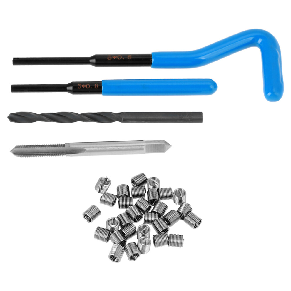 M5 Stainless Steel Wire Thread Insert Repair Kit For Damaged Threads 4041362822806