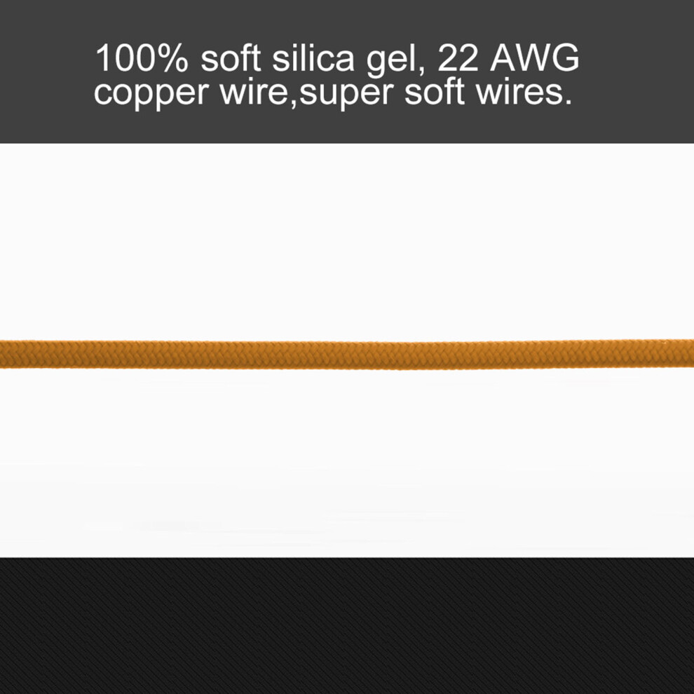 Orange 1.8M Copper Tattoo Cord - Durable, Soft, Long Cable For Artists