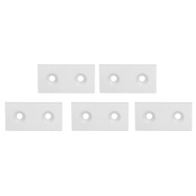 5Pcs Aluminium Profil End Kappe Legierung Metall