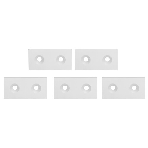 5Pcs Aluminium Profil End Kappe Legierung Metall
