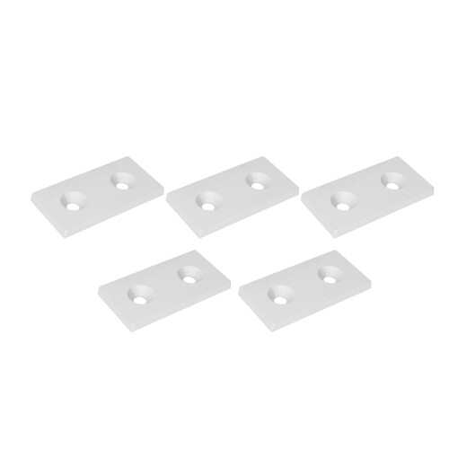 5Pcs Aluminium Profil End Kappe Legierung Metall 2
