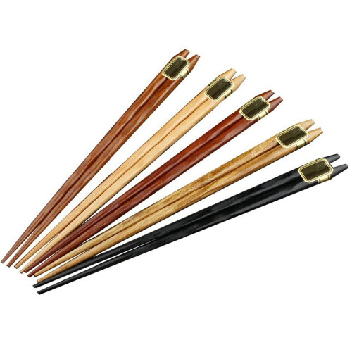 Επαναχρησιμοποιούμενα ξυλάκια chopsticks, ιαπωνικού στιλ, φυσικό ξύλο, υγιεινό, 1