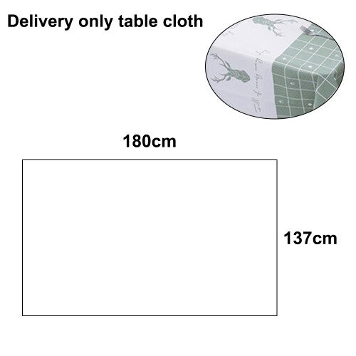 Versatile Kitchen Table Cover, Vinyl Table Cloth Waterproof Wipeable Environmentally Friendly Dyes for Rectangle Table (137cm * 180cm) 1