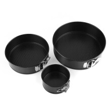 Robuste Springformen, antihaftbeschichtete, auslaufsichere runde Kuchenformen-Sets zum Backen mit schnell abnehmbarem Boden, ofenfest bis