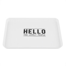 Bandejas de servir em melamina para uso doméstico e comercial, de alta qualidade, duráveis e fáceis de limpar, que adicionam elegância à mesa de
