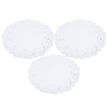 Wedding Birthday Decor, Lace Paper Doilies For Graceful Food Presentation, Disposable White Doilies With Antique Lace Design, Wide Used For Cake Mats