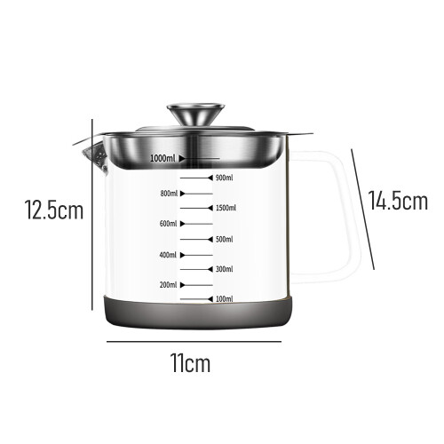 Εργονομικός σχεδιασμός λαβής για διαφανές δοχείο από υψηλό βοριοπυριτικό γυαλί, 1