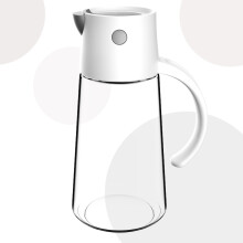 Auslaufsichere, tropffreie Essig- und Ölflasche aus Edelstahl für die Küche, 550 ml, lebensmittelecht, ergonomischer Griff, automatischer