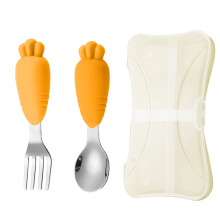 Tragbare Besteckaufbewahrung, leichtes Bestecketui für unterwegs, ideal für Wickeltaschen und Rucksäcke, leicht zu reinigendes Edelstahlbesteck