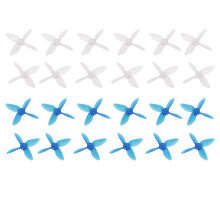 12 Paar 2-Zoll 4-Blatt transparente RC-Drohnenpropeller, rechts- und linksdrehend, für 1106 1104 Motor