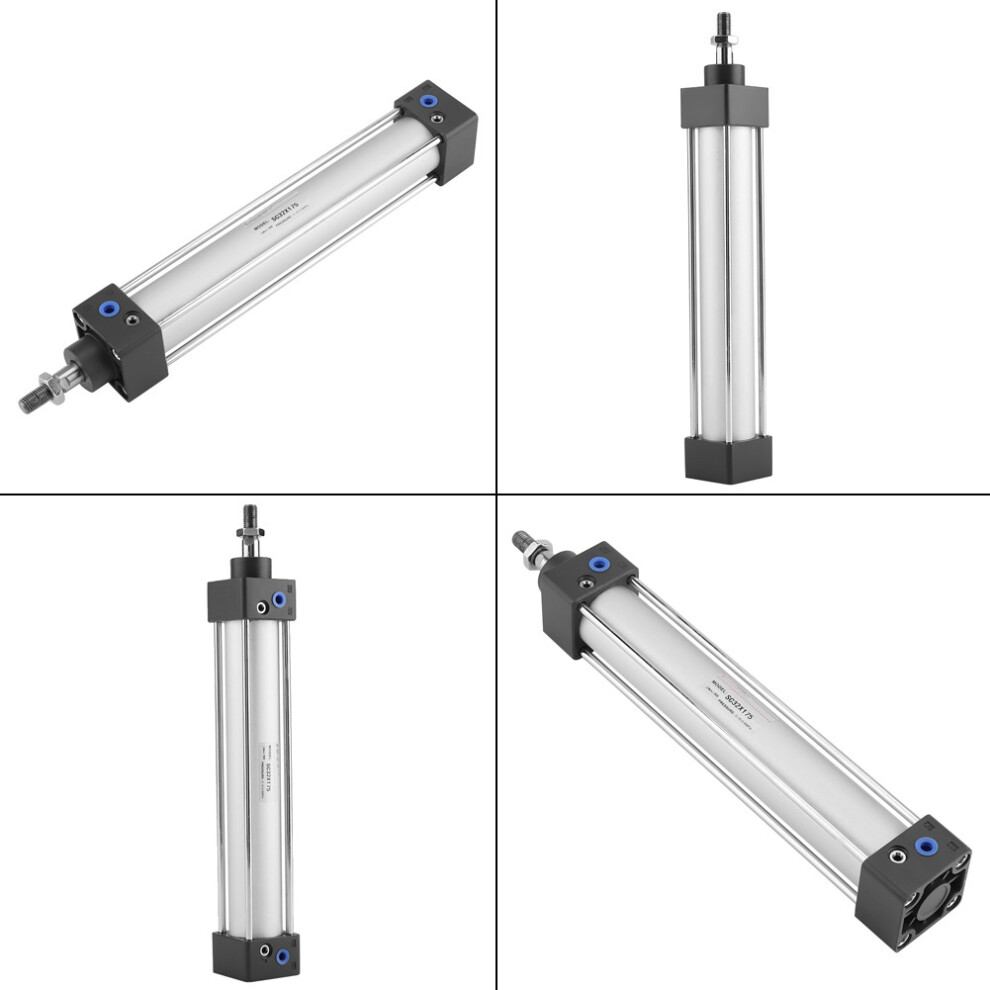 32Mm Bore 200Mm Stroke Pneumatic Double Action Air Cylinder Aluminum Alloy 8751362825528