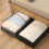 Space Saving Expandable Fabric-Black Four square box retr 5