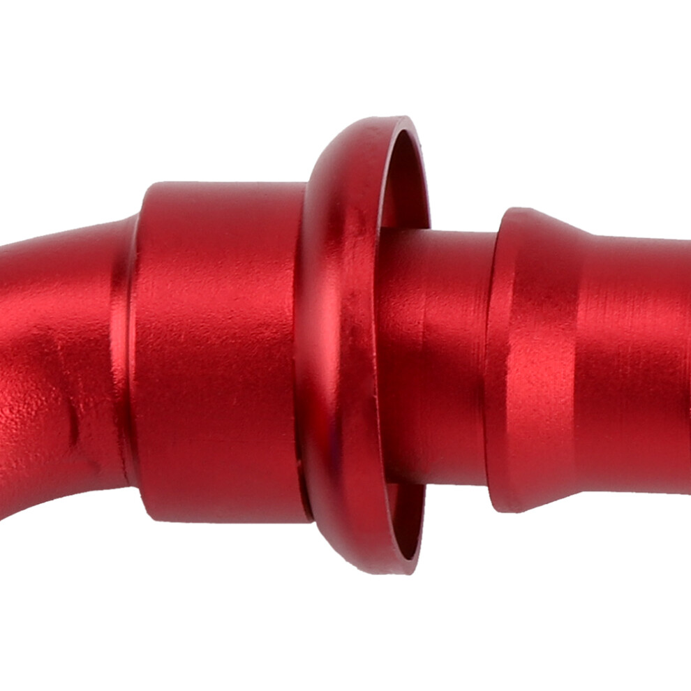 An10 90 Push-On Twist Lock Oil Gas Fuel Line Fitting Blue/Red 5001362825602