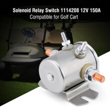 12V 150A Continuous Duty Solenoid Relay Switch for Cart, Silver, 8.5x4.5x6.3cm
