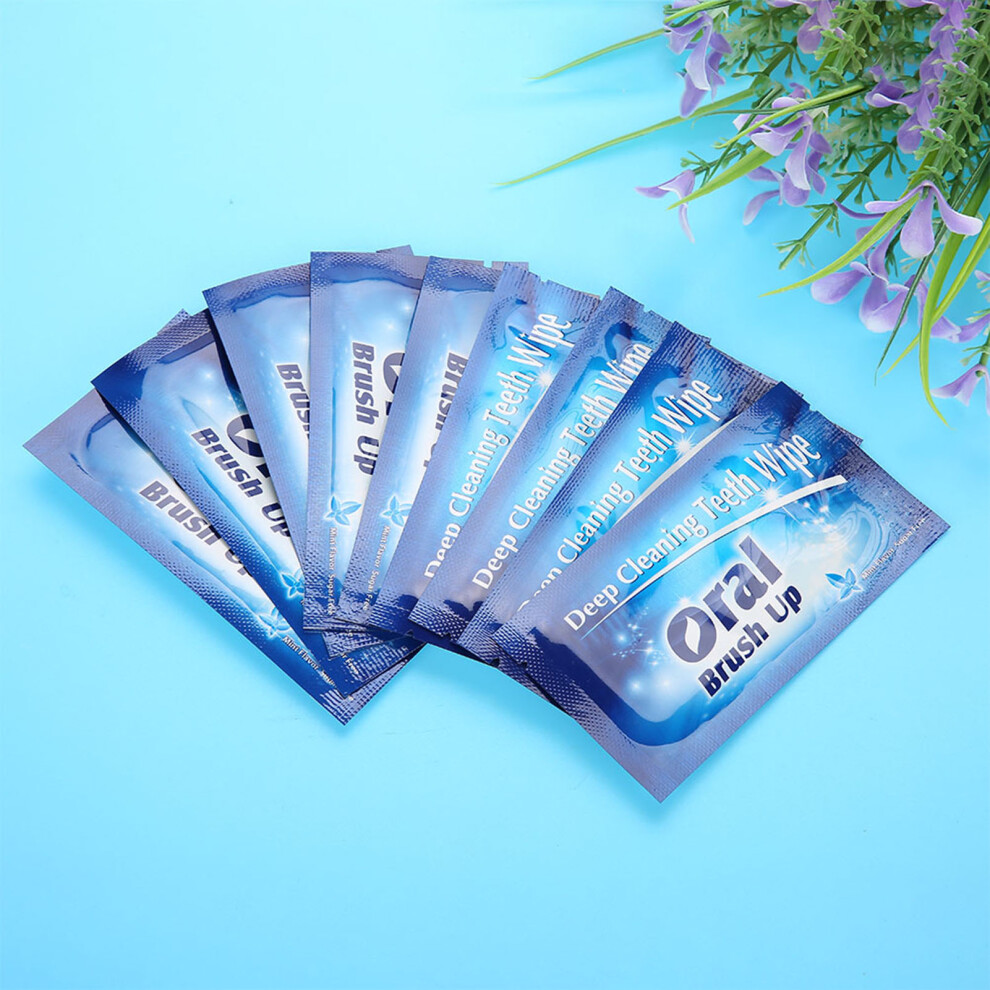 50Pcs Tooth Wipes Dental Cleaning Cloth for Oral Deep Cleansing