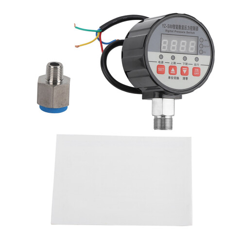 220V Digitaler Druckschalter-Controller 0-2 MPa, 80 mm, 4-stellige LED 1