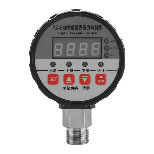 220V Digitaler Druckschalter-Controller 0-2 MPa, 80 mm, 4-stellige LED 2