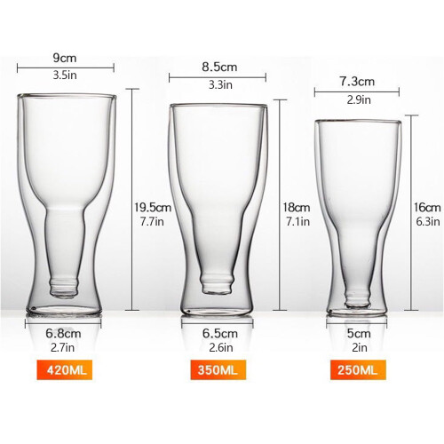 Πολυτελή συσκευασία δώρου Beerware, διπλό τοίχωμα με μόνωση για μπύρα, προσφέρει 1
