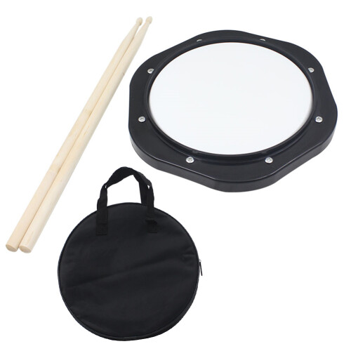 Practice Anywhere with 10-Inch Lightweight Silent Drum Pad 1