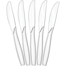 Einwegbesteck-Set, robuste und langlebige Kunststoffkonstruktion, hochwertiges Kunststoffmaterial, zeitsparend, waschbar und wiederverwendbar,