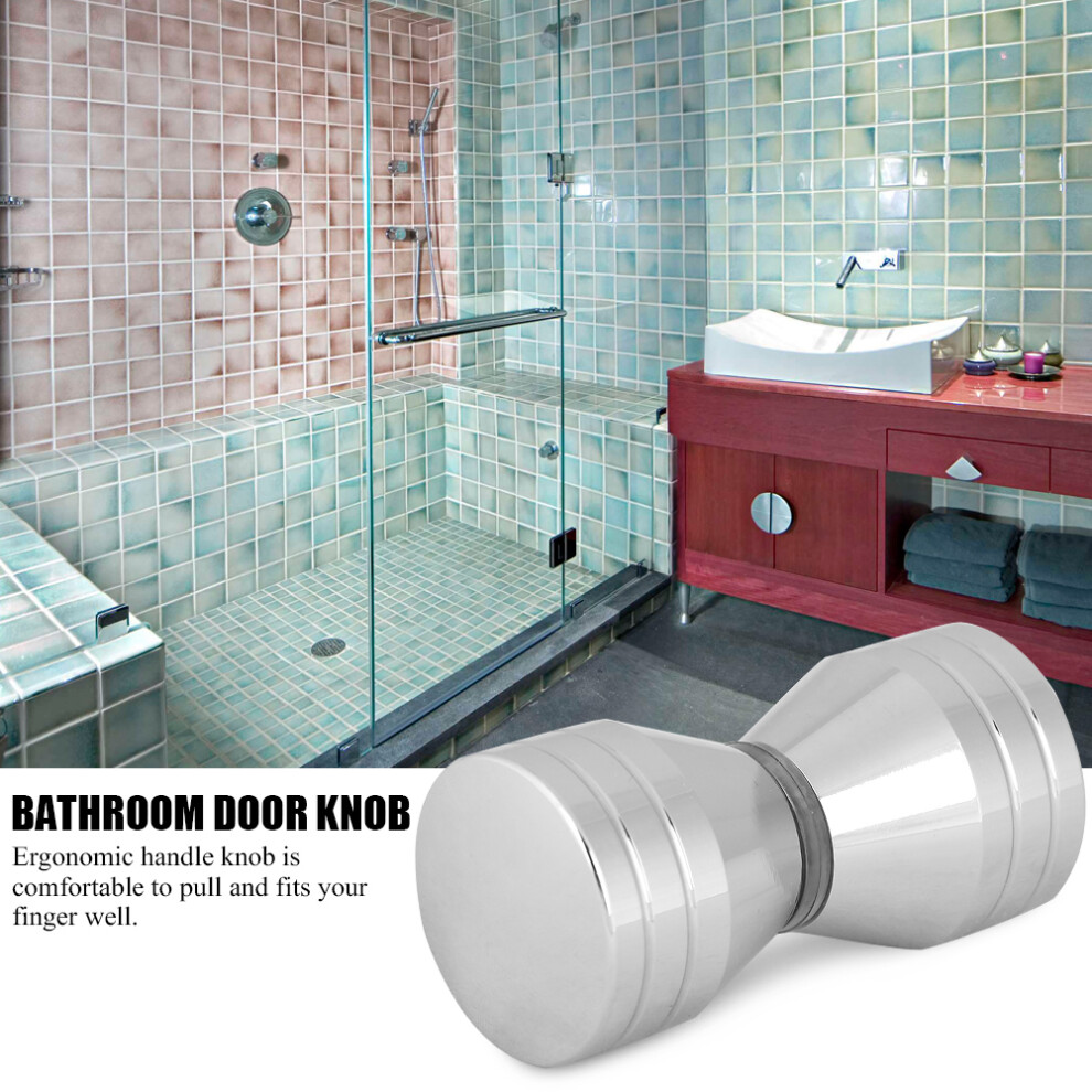 Aluminum Alloy Chrome Shower Door Handle Knob For Glass Doors 3X6cm 8271362828928
