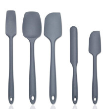 Set de spatule mini din silicon, fără sudură, cu design dintr-o singură piesă, pentru bucătari juniori, ustensile rezistente la căldură la