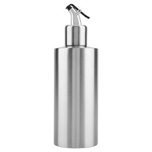 Ölspenderflasche für die Küche, auslaufsichere Ölflasche aus Edelstahl mit staubdichtem Deckel, tropffreier Behälter für Gewürze