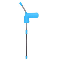 Paille réutilisable en acier inoxydable, compatible avec toutes les bouteilles en verre ou en plastique. Sans BPA, cette paille droite en métal est