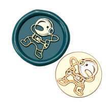 10Pcs Embossed Seal Stamp Head for Valentines Card-astronaut