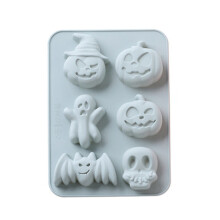 Mucegai de copt din silicon pentru Halloween, sigur la temperaturi ridicate și scăzute, flexibil, reutilizabil, antiaderent, durabil, perfect