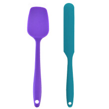 Set de spatule din silicon cu miez din oțel inoxidabil, combină rezistența și flexibilitatea, rezistente la căldură până la 460 pentru