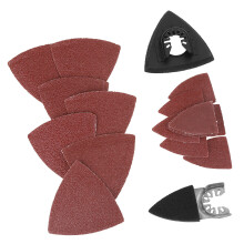 82 Stück Oszillier-Sanding-Set für Multifunktionswerkzeug, 80 mm, langlebiger Kohlenstoffstahl