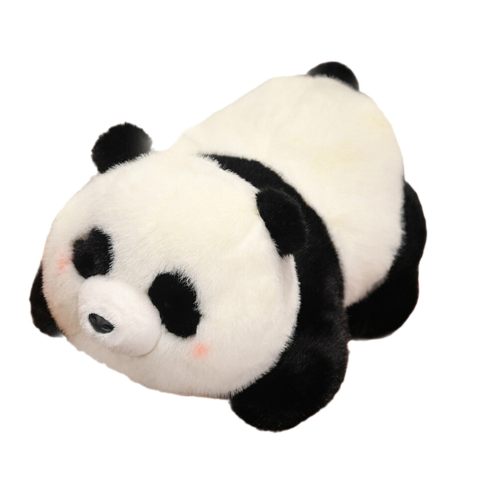 Black Plush Panda Hug Pillow Soft And Cuddly Panda Plush- 25Cm