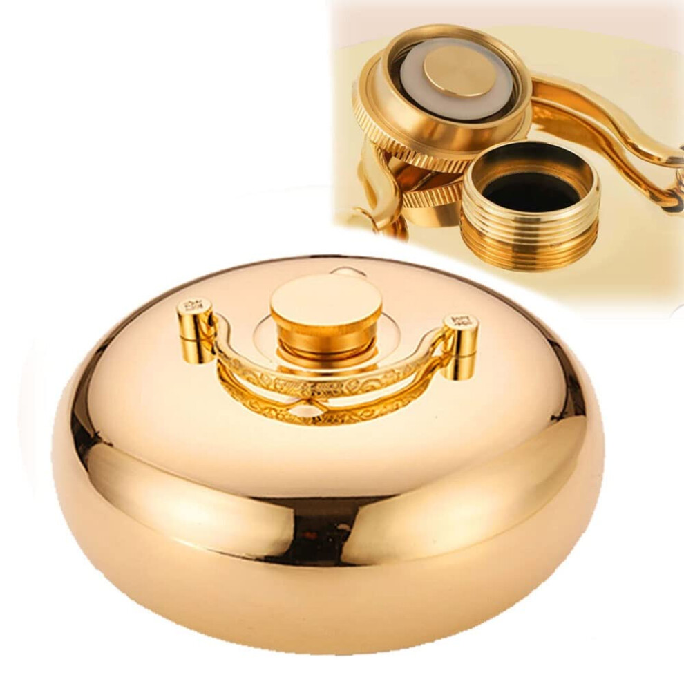 Leakproof Hot Water Bottle Sealing Stopper Kids Safety Smooth Bottle Copper WideMouth Reusable Pain Relief Size L1.5L