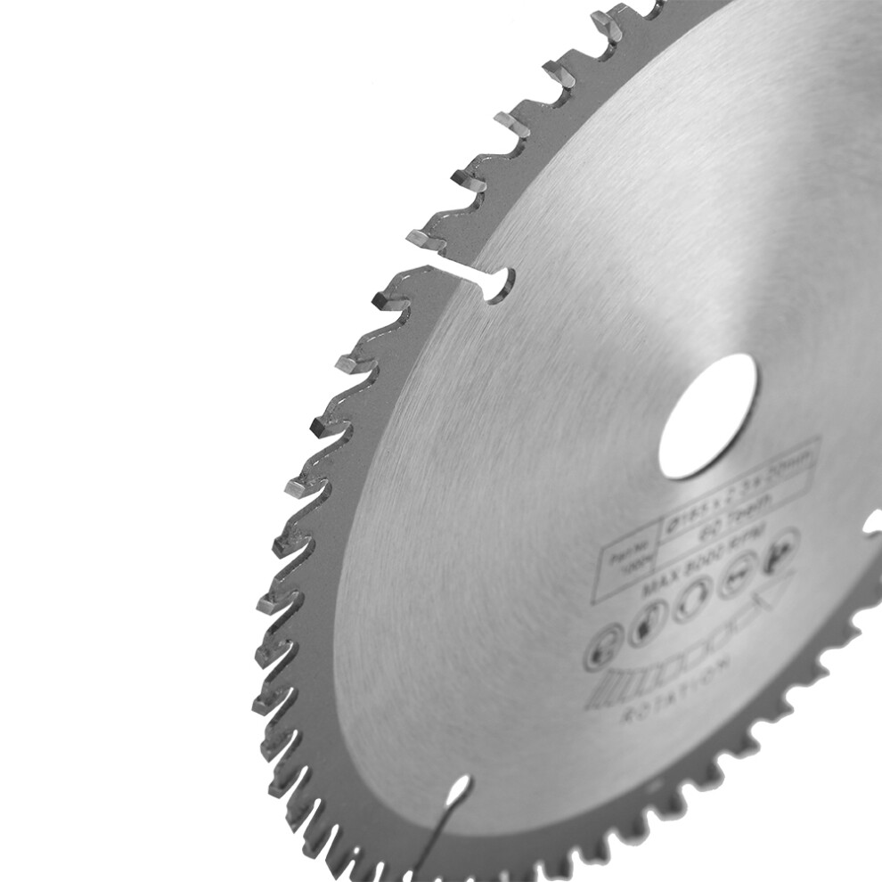 165Mm Silver Tct Circular Saw Blade For Wood Cutting, 60 Teeth 4291362830015