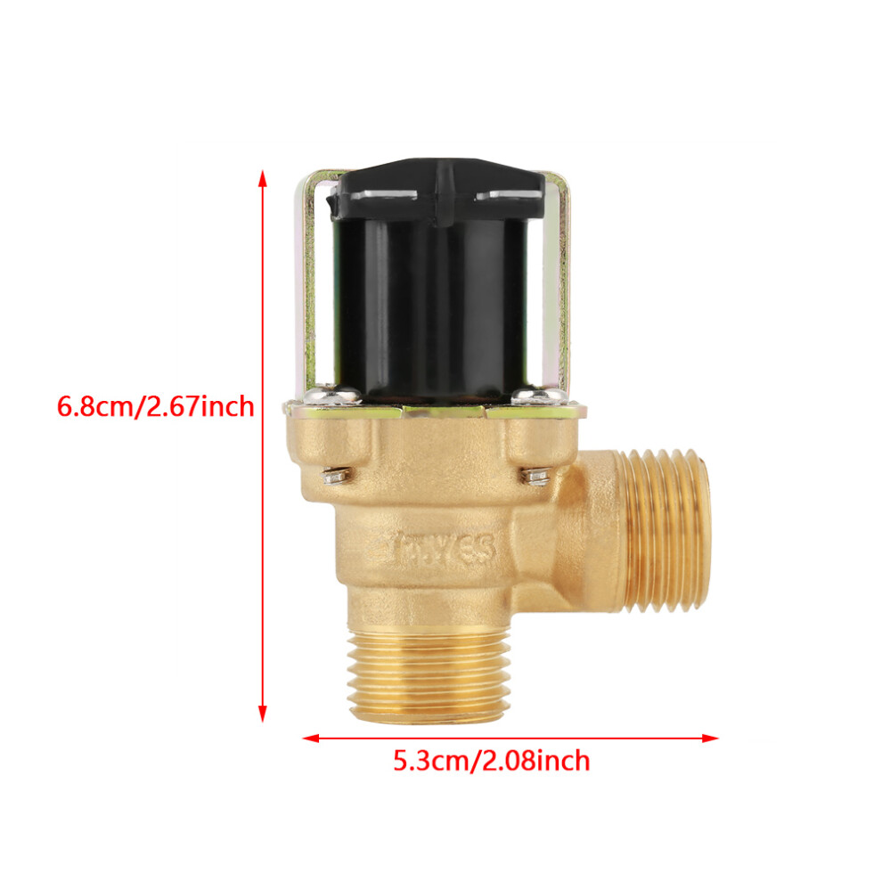 Brass Electric Solenoid Valve 12V Dn15 G1/2 Normally Closed W/ Filter 9391362830673
