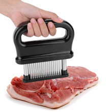 Steak-Tenderizer mit 48 rostfreien Stahlnadeln – Einfach zu verwenden, robustes Messer