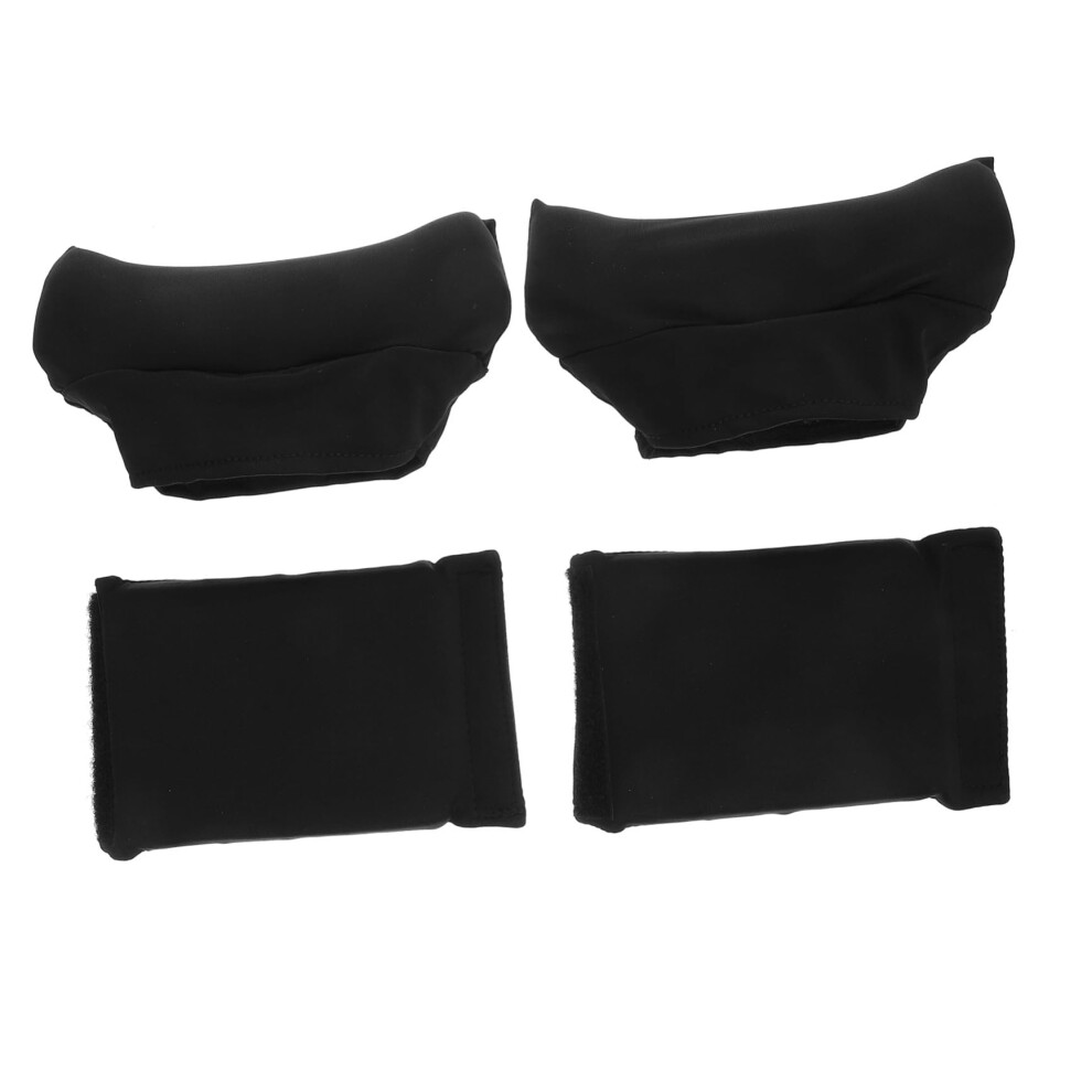 Black Nonslip Walking Stick Armpit Cover Soft Underarm Crutch Pads For Comfort Lightweight Crutch Handle Protection