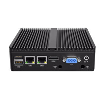 Firewall Soft Routing Appliance Fanless Mini PC N2810 2xRJ45 1000M USB 3.0 HDMI VGA 8GB RAM 256GB mSATA SSD