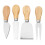 Cheese Storage Board With 4Pc Knife Set, Natural 3