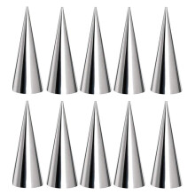 Küchenspielzeug: Antihaft-Backformen für sicheres und unterhaltsames Backen, 10 rostfreie 403-Edelstahl-Rollformen für einfache Aufbewahrung und
