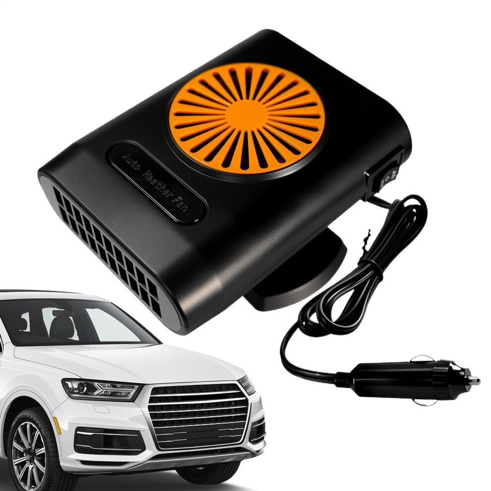 Portable Car Heater 12V/24V Defroster For Windshield And Interior Vehicle Truck Winter Camping Orange 9105992208852
