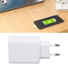 33W Weißes EU-Stecker-Ladegerät-Kit mit 6A Kabel für Xiaomi-Handys