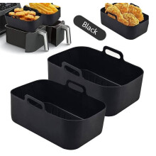 Silikon-Einsätze für Heißluftfritteusen zur einfachen Reinigung, wiederverwendbare Silikon-Einsätze für Heißluftfritteusen, die die